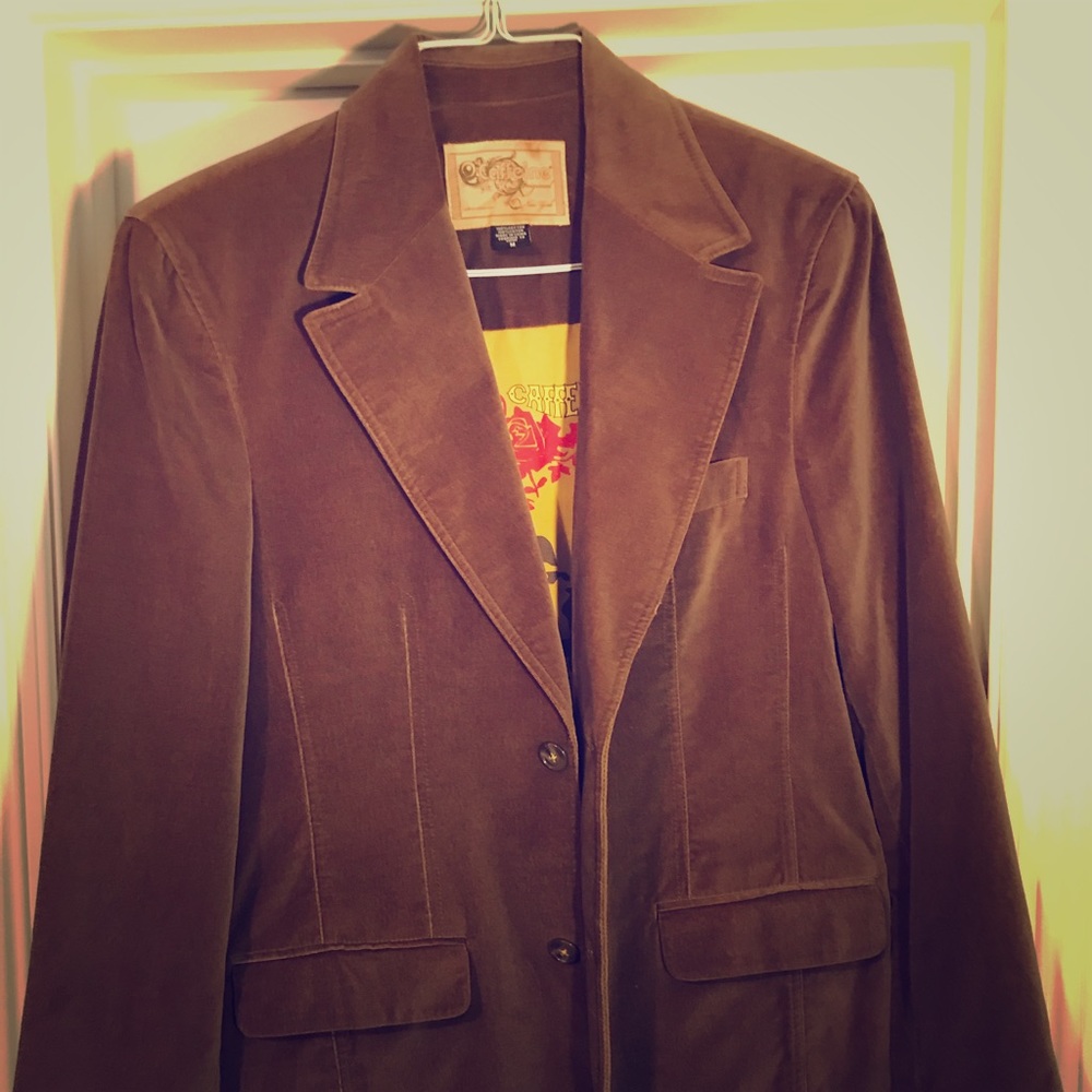 Suede Blazer - Brand is Caffeine NY